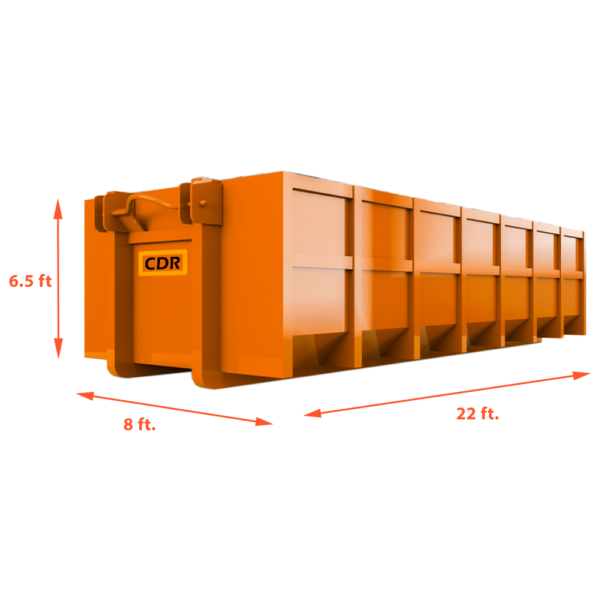 30 yard roll off dumpster dimensions