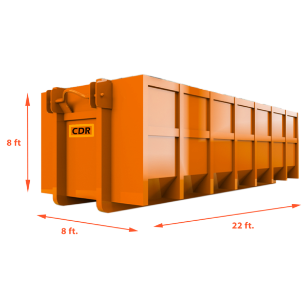 40 yard roll off dumpster dimensions